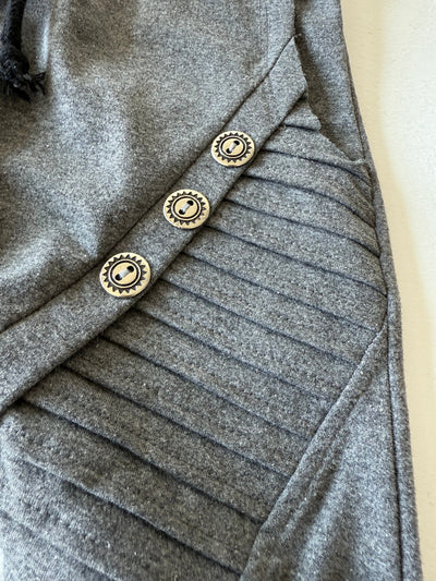 Çocuk Unisex Düğme Detaylı Konfor Eşofman| RG Brand | 3–9 Yaş | RG1144 - GRİ