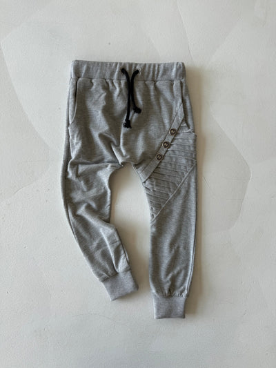 Çocuk Unisex Düğme Detaylı Konfor Eşofman| RG Brand | 3–9 Yaş | RG1144 - GRİ