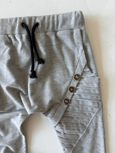 Çocuk Unisex Düğme Detaylı Konfor Eşofman| RG Brand | 3–9 Yaş | RG1144 - GRİ