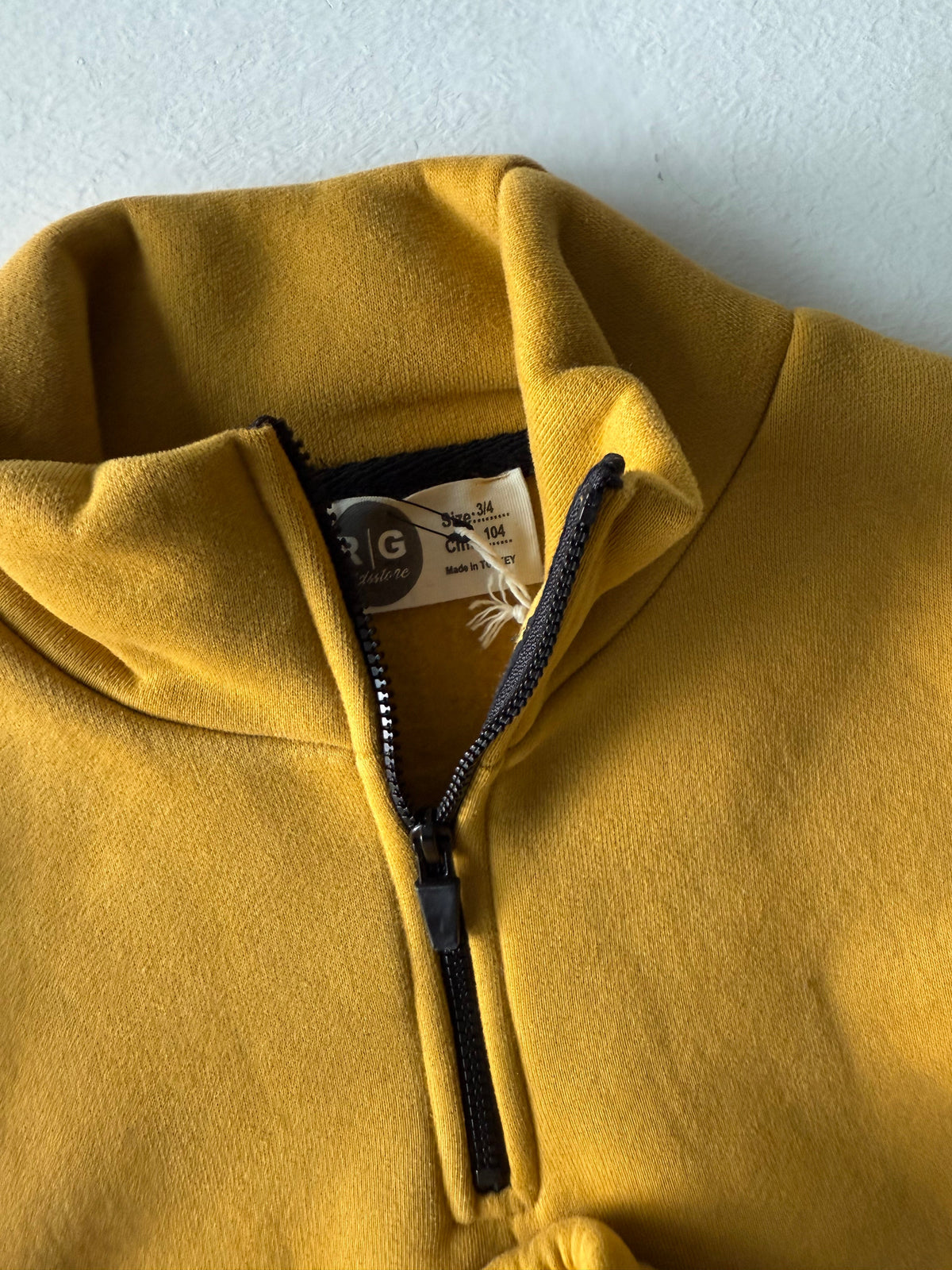 Çocuk Kadife Cep Detaylı Eşofman Takımı | 3–9 Yaş | RG Brand | RG1433 - HARDAL