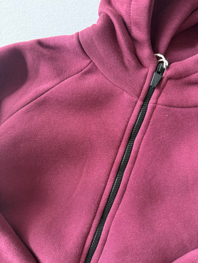 Çocuk Unisex Kışlık Kapüşonlu Fermuarlı Tulum | 3–9 Yaş | RG Brand | RG1439 - FUŞYA