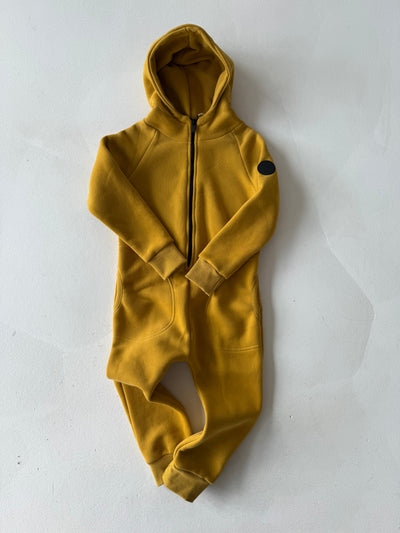 Çocuk Unisex Kışlık Kapüşonlu Fermuarlı Tulum | 3–9 Yaş | RG Brand | RG1439 - HARDAL