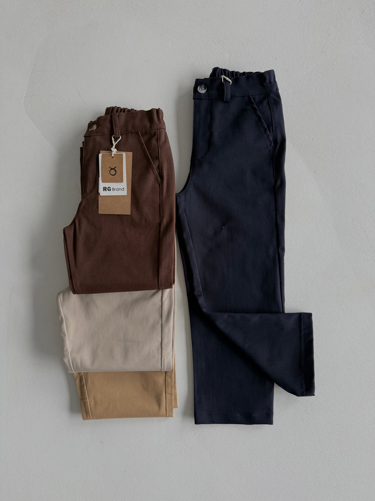 Erkek Çocuk Gabardin Pantolon 3–9 Yaş | RG Brand | RG1489 - LACİVERT