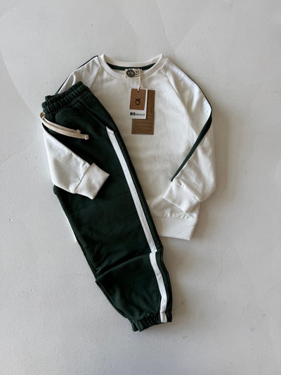 Çocuk Alt Üst Takım | Günlük Kullanıma Uygun Eşofman ve Sweatshirt | Rahat Kesim | RG1624 - KİREMİT