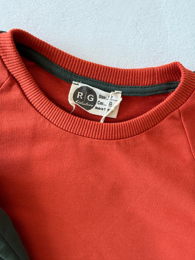 Çocuk Alt Üst Takım | Günlük Kullanıma Uygun Eşofman ve Sweatshirt | Rahat Kesim | RG1624 - KİREMİT