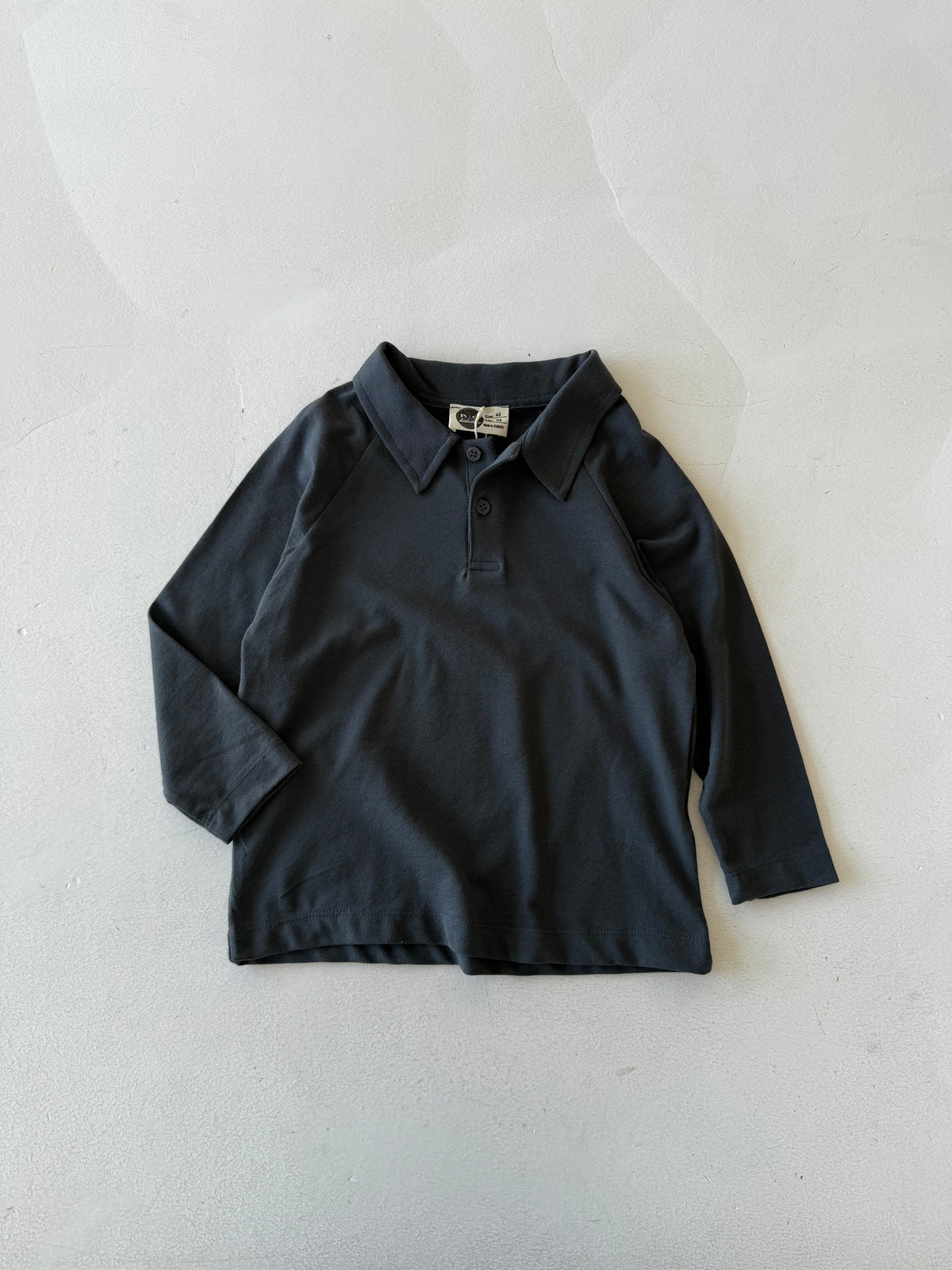 Çocuk Uzun Kollu Polo Yaka Pike Tişört | 3–9 Yaş | RG Brand | RG1634 - LACİVERT