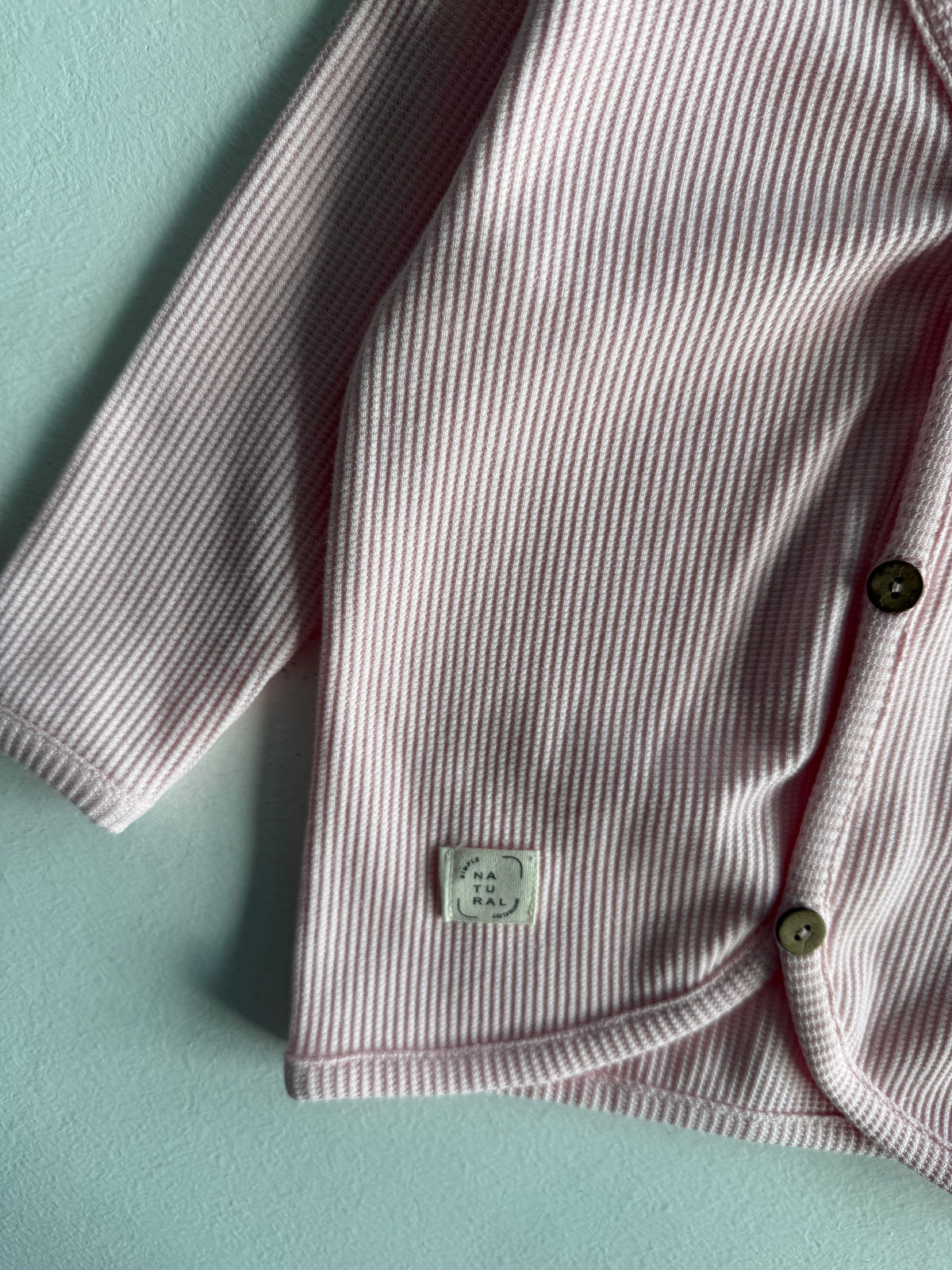 Unisex Düğme Detaylı Bebek Hırkası | 6 Ay–4 Yaş | RG Brand | RG164 - PEMBE