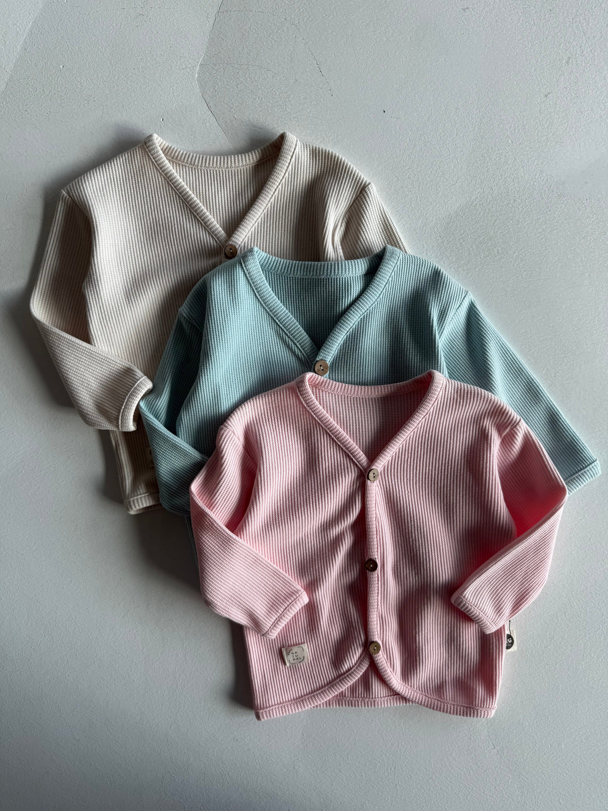 Unisex Düğme Detaylı Bebek Hırkası | 6 Ay–4 Yaş | RG Brand | RG164 - PEMBE