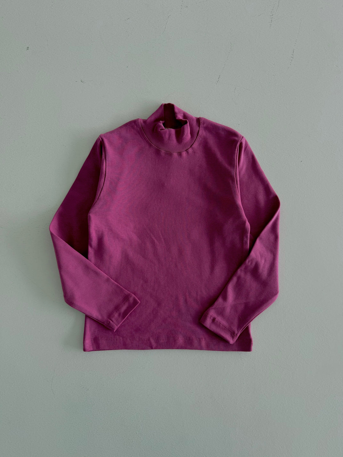 Girls' and Boys' Turtleneck Half-Sleeve Bodysuit – 3-9 Years | Lycra Long Sleeves | RG1701 - Fuchsia