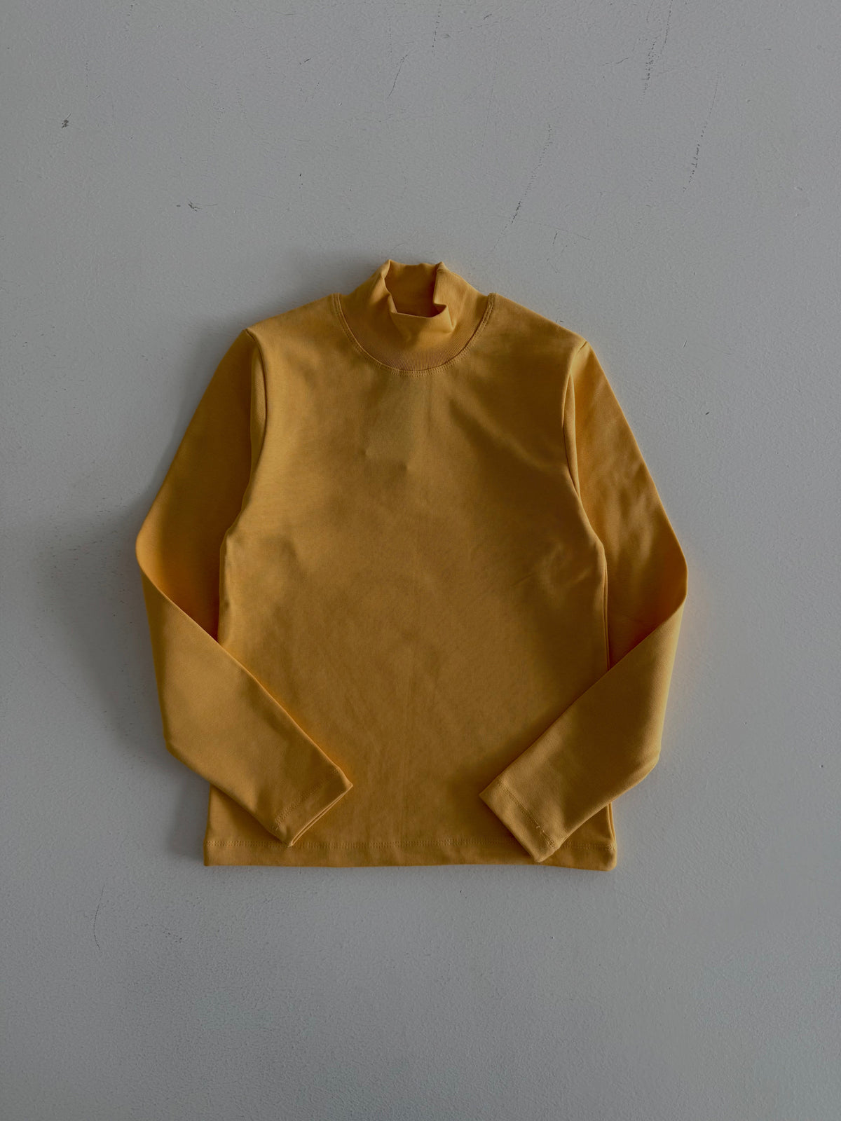 Girls' and Boys' Turtleneck Half-Sleeve Bodysuit – 3-9 Years | Lycra Long Sleeves | RG1701 - YELLOW