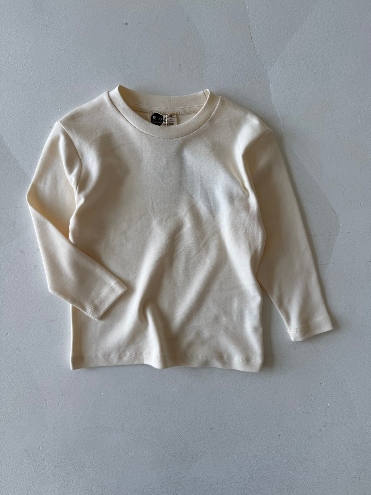 Kız Ve Erkek Çocuk Pamuk Basic Uzun Kollu Tişört | RG Brand | RG1703 - TAŞ
