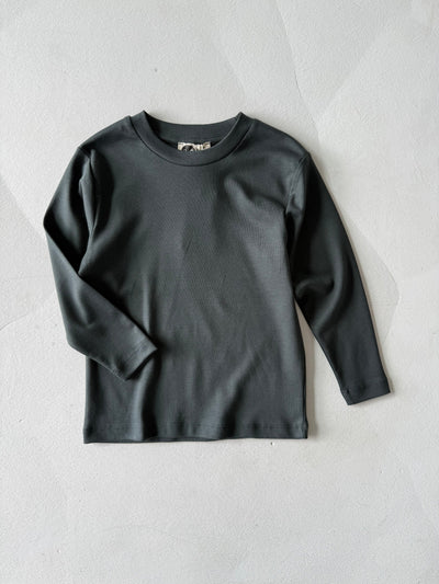 Kız Ve Erkek Çocuk Pamuk Basic Uzun Kollu Tişört | RG Brand | RG1703 - HAKİ