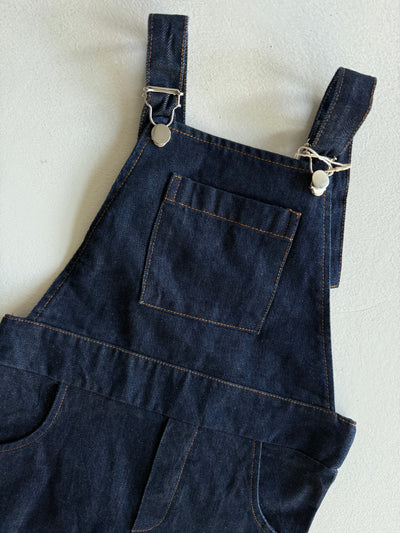 Kız ve Erkek Çocuk Denim Salopet | 3–9 Yaş | Mavi, Lacivert | %100 Pamuk | RG Brand | RG1737 - MAVİ