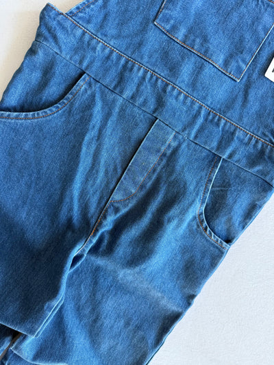 Kız ve Erkek Çocuk Denim Salopet | 3–9 Yaş | Mavi, Lacivert | %100 Pamuk | RG Brand | RG1737 - MAVİ