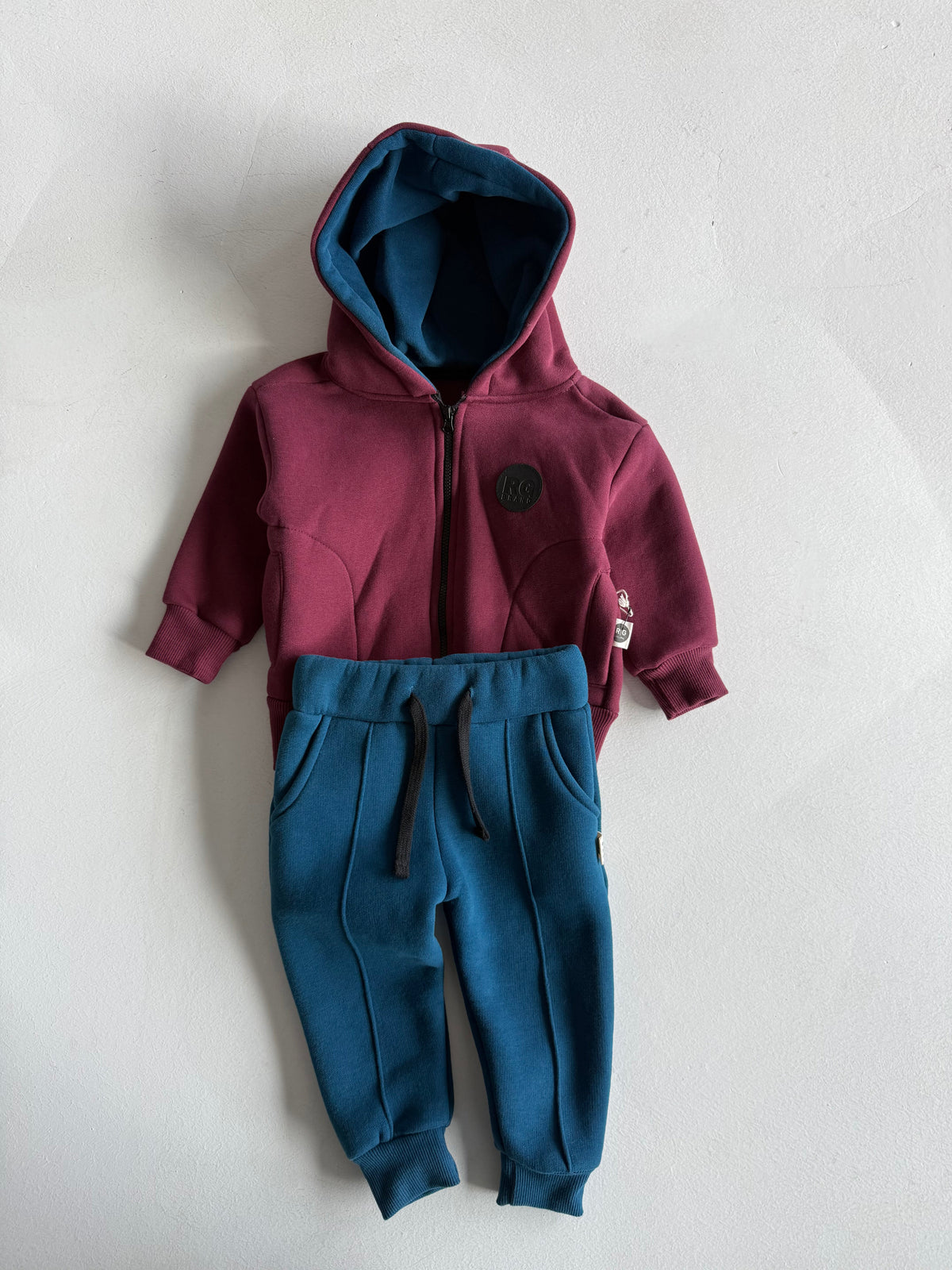 Bebek Fermuarlı Hırka Eşofman Takımı | 6 Ay–4 Yaş | RG Brand | RG253 - BORDO
