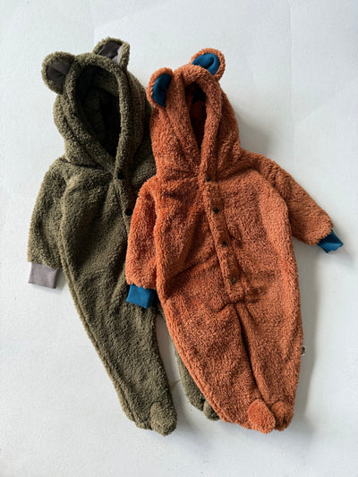 Kulak Detaylı Kapüşonlu Kışlık Bebek Tulumu | 6 Ay–4 Yaş | RG Brand | RG257 - HAKİ