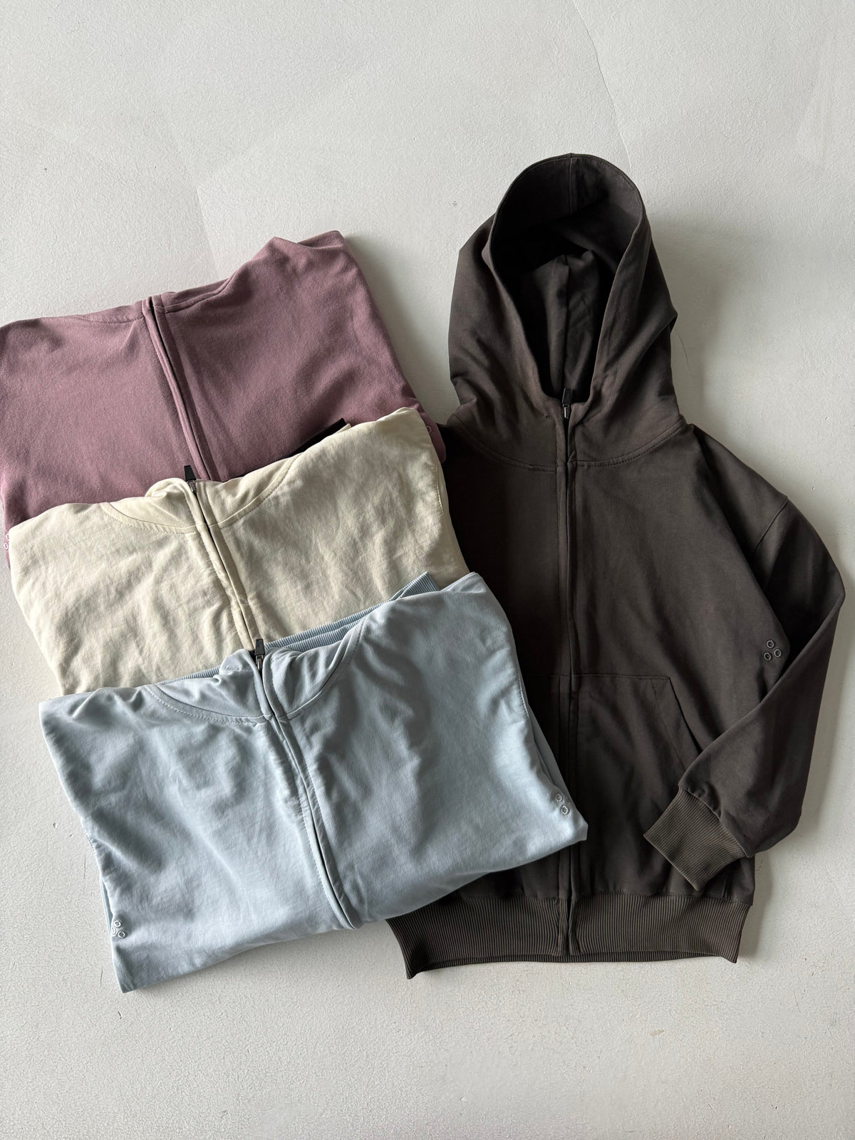 Genç Kapüşonlu Fermuarlı Sweatshirt | RG Brand | 9–15 Yaş | RG3285 - MOR