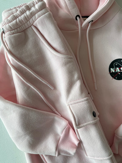 Genç Unisex Kapüşonlu Eşofman Takımı | 9–15 Yaş | RG Brand | RG3306 - PEMBE