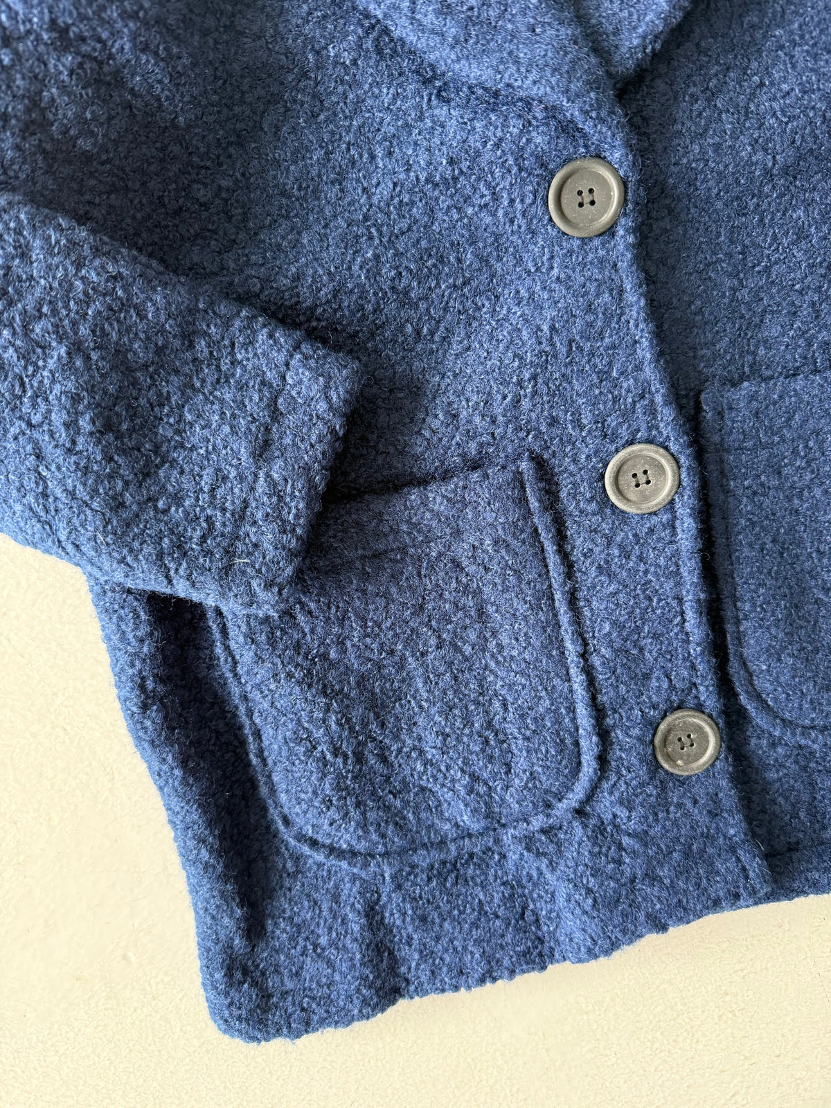 Kız ve Erkek Çocuk Kaşe Mont | Çift Cepli ve Düğmeli | 9–15 Yaş | RG Brand | RG3318 - FUŞYA