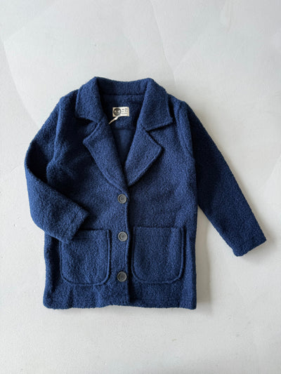 Kız ve Erkek Çocuk Kaşe Mont | Çift Cepli ve Düğmeli | 9–15 Yaş | RG Brand | RG3318 - FUŞYA