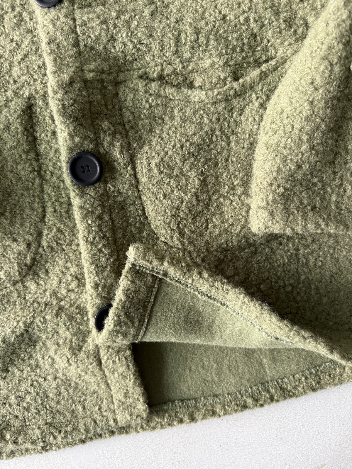 Kız ve Erkek Çocuk Kaşe Mont | Cepli ve Düğmeli | 9–15 Yaş | RG Brand | RG3319 - HARDAL