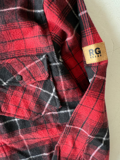 Genç Çıtçıtlı Cepli Oduncu Gömleği | 9–15 Yaş | RG Brand | RG3351 - BORDO