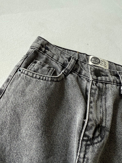 Genç Çocuk Regular Kesim Jean Pantolon | %100 Pamuk, Rahat Kesim | Kız & Erkek | 9–15 Yaş | RG3398 - SİYAH