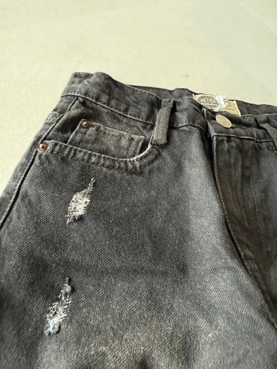 Genç Çocuk Regular Kesim Jean Pantolon | %100 Pamuk, Rahat Kesim | Kız & Erkek | 9–15 Yaş | RG3398 - SİYAH