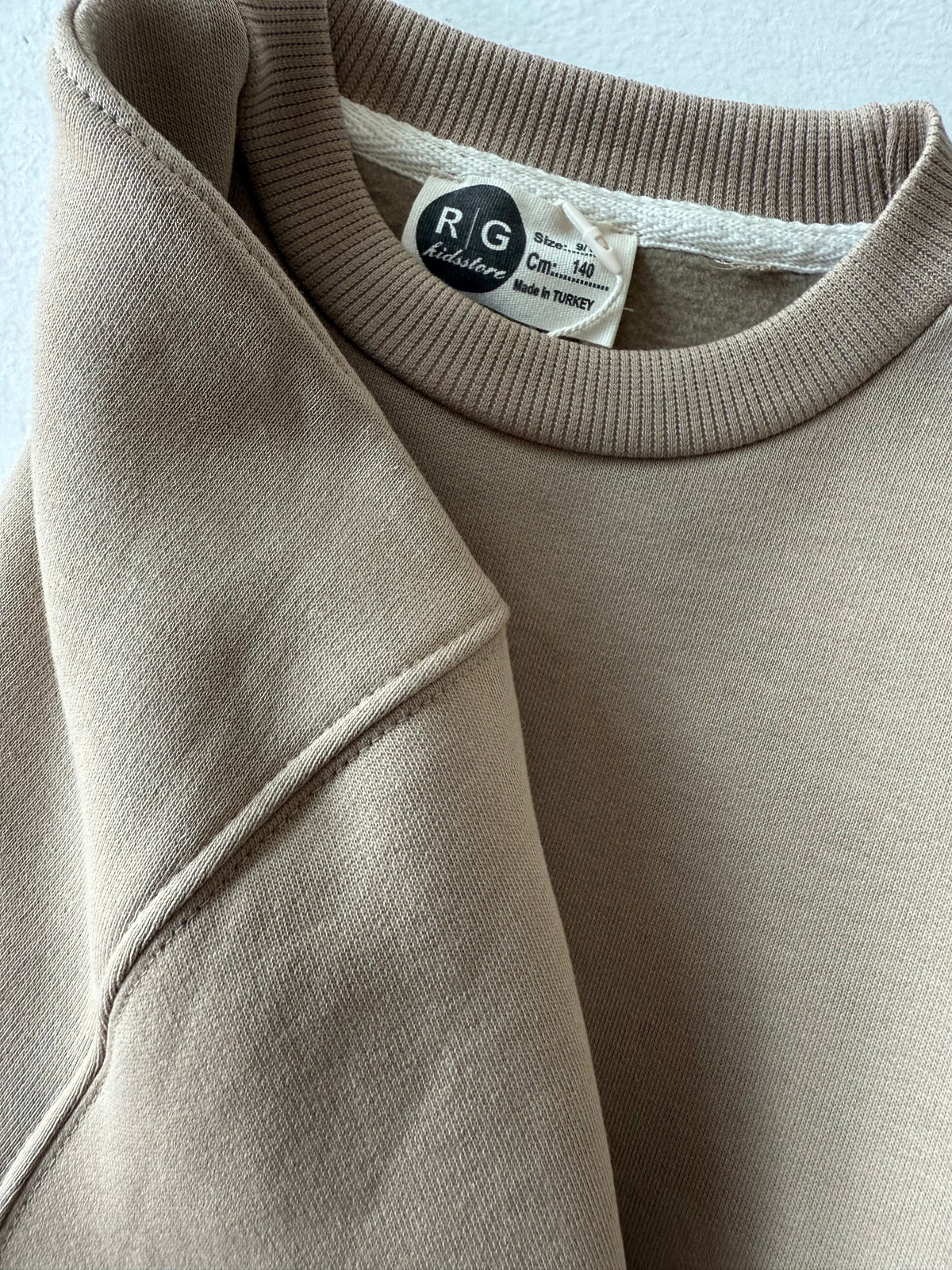 Genç Bisiklet Yaka Pamuklu Kazak | 9–15 Yaş | RG Brand | RG3403 - TAŞ