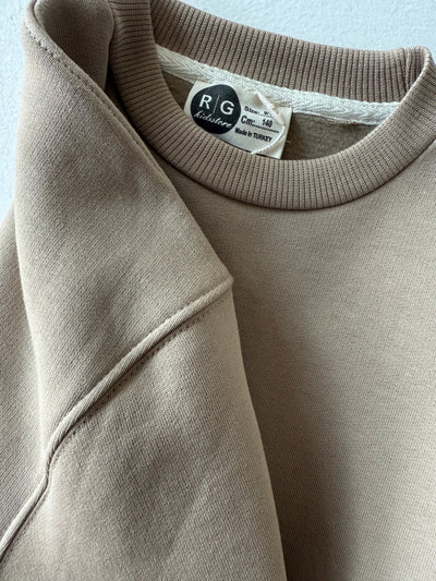 Genç Bisiklet Yaka Pamuklu Kazak | 9–15 Yaş | RG Brand | RG3403 - TAŞ