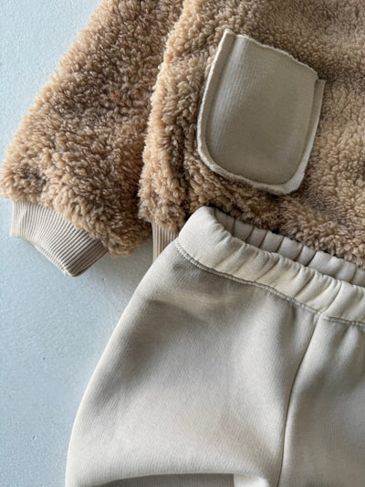Bebek Cepli Peluş Sweatshirt ve Eşofman | 6 Ay–4 Yaş | RG Brand | RG356 - SİYAH