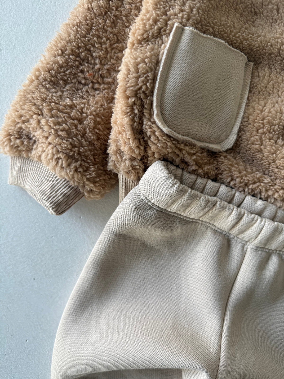 Bebek Cepli Peluş Sweatshirt ve Eşofman | 6 Ay–4 Yaş | RG Brand | RG356 - SİYAH