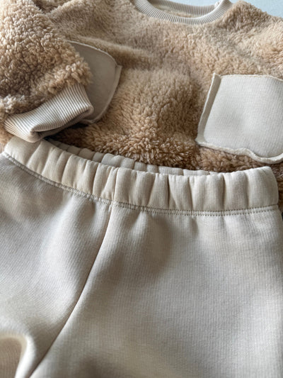Bebek Cepli Peluş Sweatshirt ve Eşofman | 6 Ay–4 Yaş | RG Brand | RG356 - KAHVERENGİ