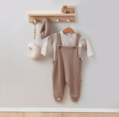 Bebek Tulumu Tişört ve Bere Seti | 6 Ay–4 Yaş | RG Brand | RG170 - MAVİ