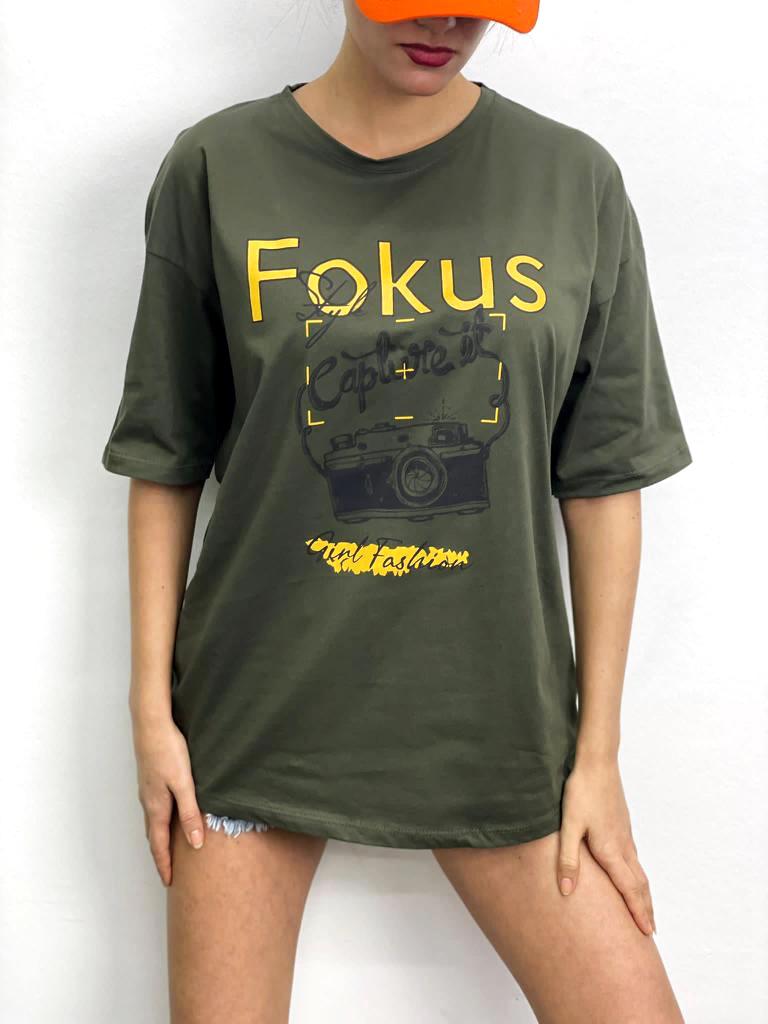 Fokus T-Shirt - Haki