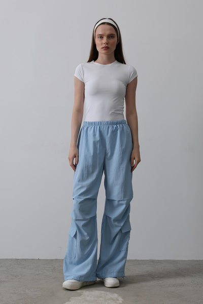 Pantaloni Cargo Parașută - Albastru