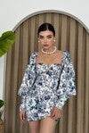 Rochie Mini Arlon cu Mâneci Balon