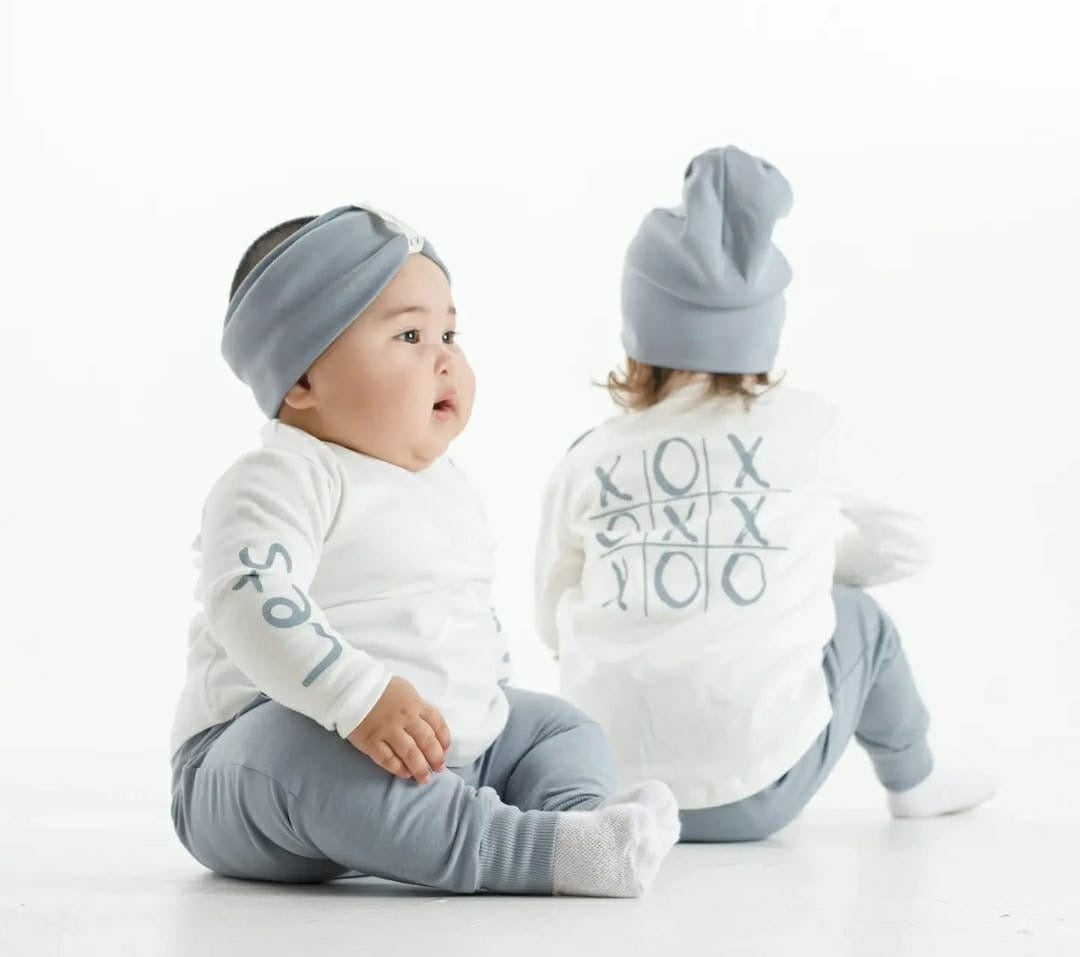 Bebek OXO Baskılı 4’lü Set | 6 Ay–4 Yaş | RG Brand | RG226 - MAVİ