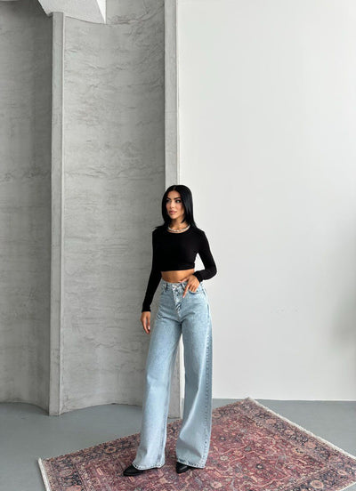 Baggy Pantalon Bebe Mavisi Tüm Alt Giyim
