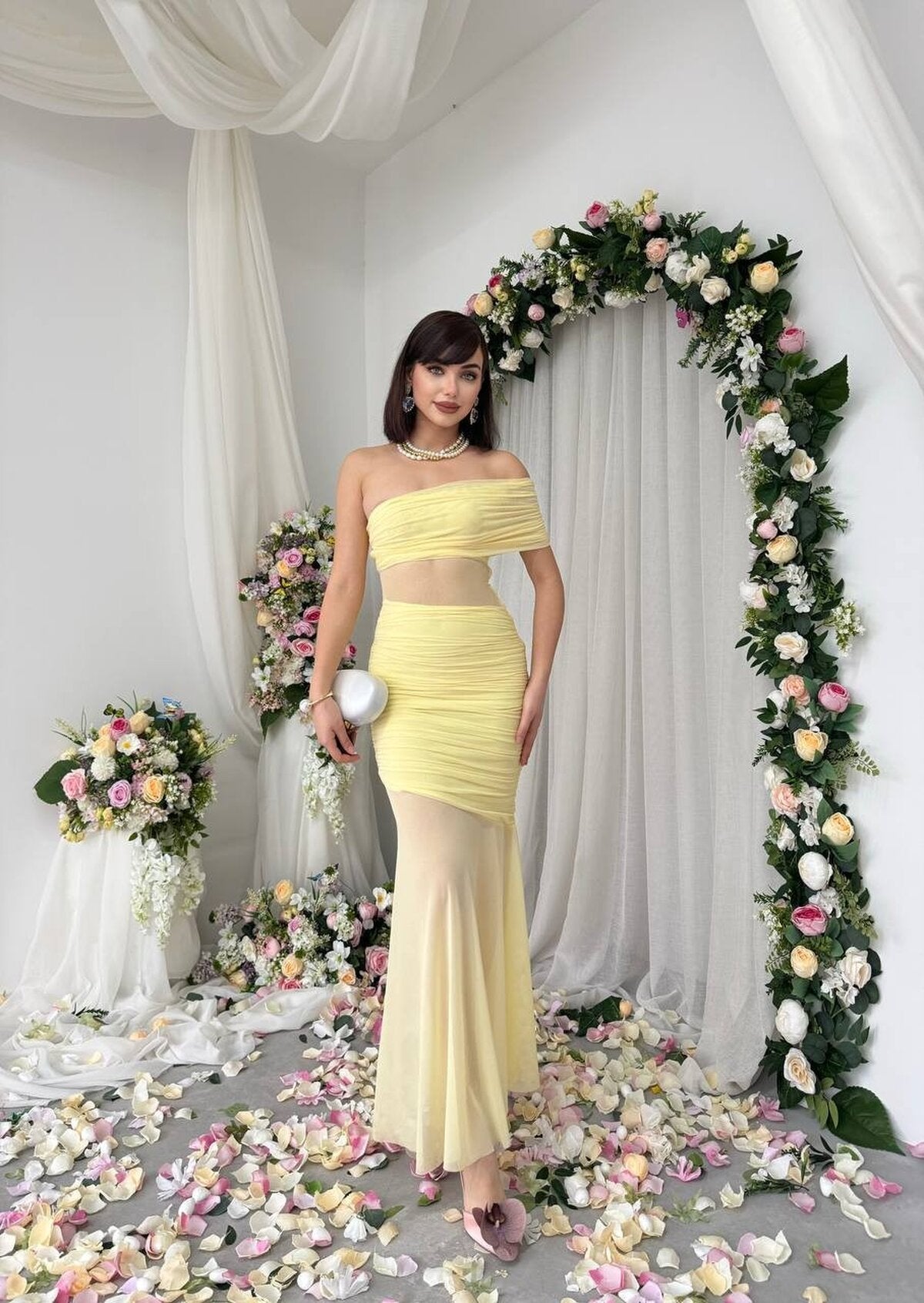 Rochie Transparentă cu scoarță