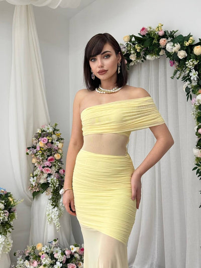 Rochie Transparentă cu scoarță