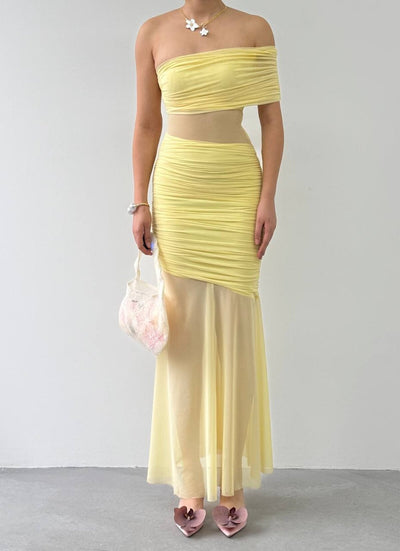 Rochie Transparentă cu scoarță