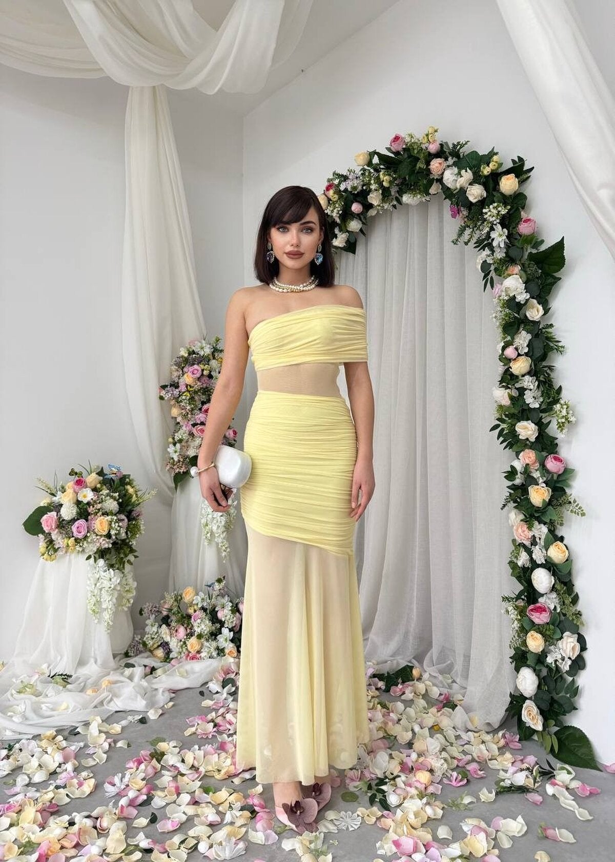 Rochie Transparentă cu scoarță