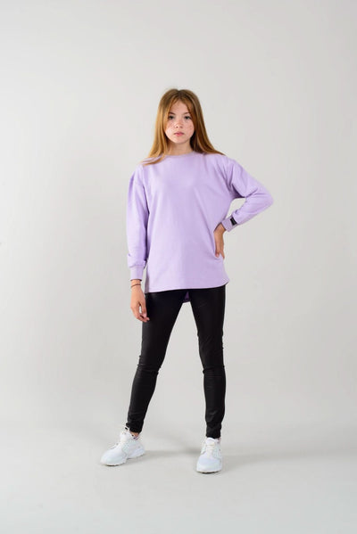 Baskılı Genç Kız Kazak Rahat Kesim | 9–15 Yaş | RG Brand | RG3254 - GRİ