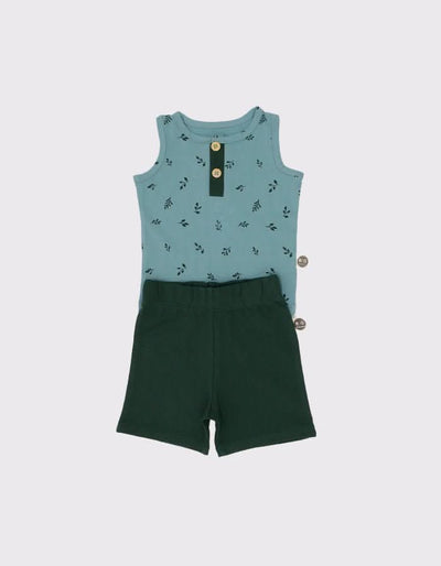Kız ve Erkek Bebek Natural Şortlu Takım | 3 Ay–3 Yaş | RG316 - BEYAZ
