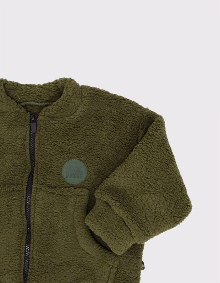Bebek Unisex Fermuarlı ve Cepli Kışlık Hırka | 6 Ay–4 Yaş | RG Brand | RG258 - KİREMİT