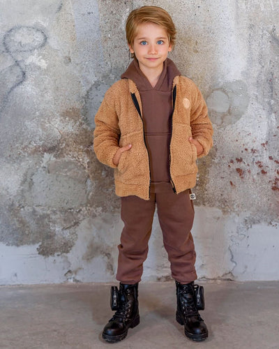 Bebek Unisex Fermuarlı ve Cepli Kışlık Hırka | 6 Ay–4 Yaş | RG Brand | RG258 - SİYAH