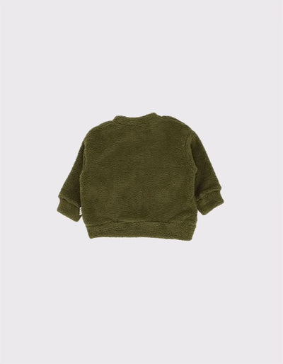 Bebek Unisex Fermuarlı ve Cepli Kışlık Hırka | 6 Ay–4 Yaş | RG Brand | RG258 - HAKİ