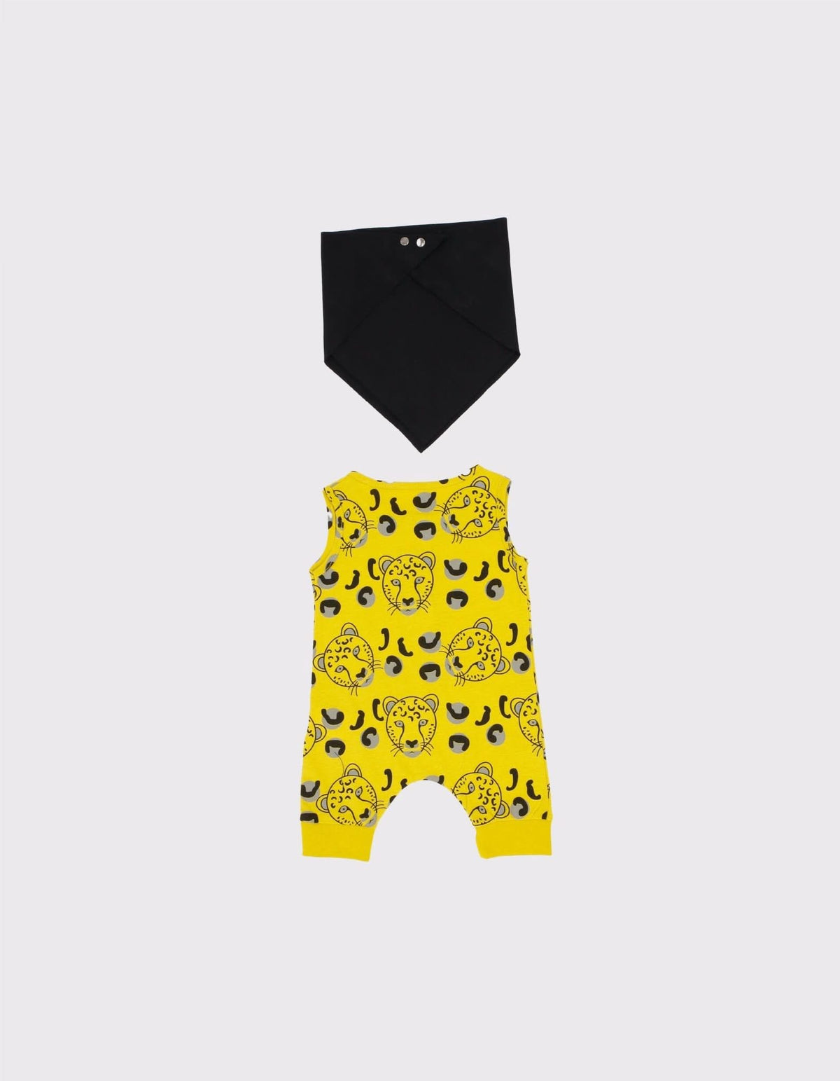 Bebek Unisex Kaplan Baskılı Tulum Ve Boyunluk | 0–24 Ay | RG Brand | RG219 - KREM
