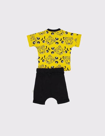 Bebek Unisex Şort Takımı | 6 Ay–4 Yaş | RG Brand | RG206 - HARDAL